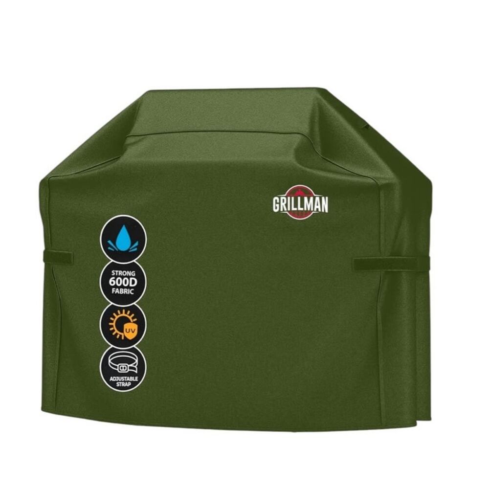 Grillman Grill Cover Dark Olive Green 64" L x 24" W x 48" H NIP